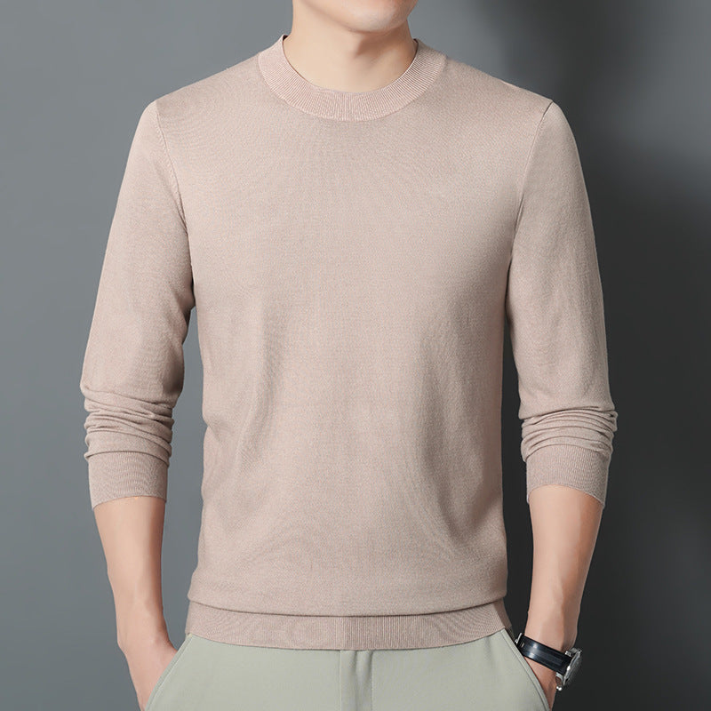 Men's fine round neck sweater made of fine knit with a narrow silhouette Mune Fashion