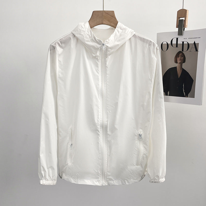 Ladies Lightweight Transition Jacket with Hood and Zipper Mune Fashion