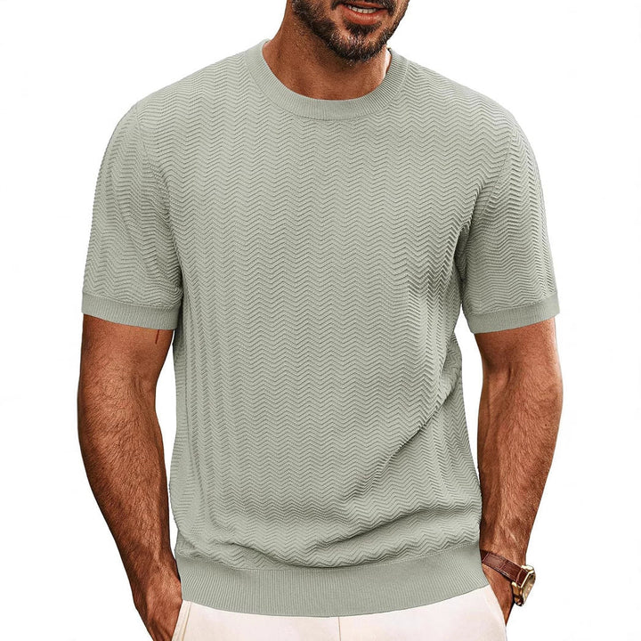 Men's structured round neck T-shirt Mune Fashion