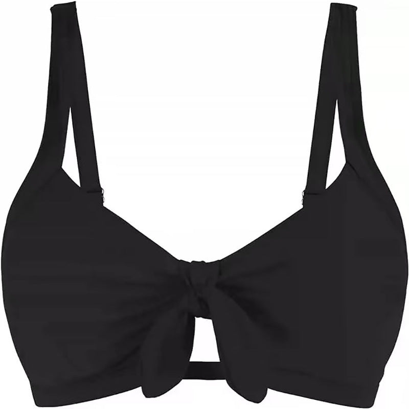 Women's Sporty Bikini Top with Stylish Knot Detail Mune Fashion