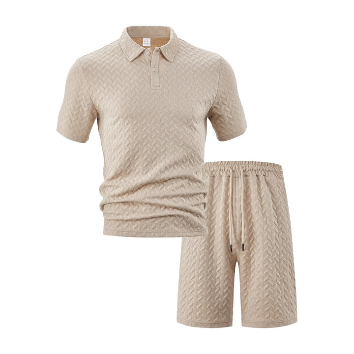 Men's structured polo set made of breathable cotton blend Mune Fashion
