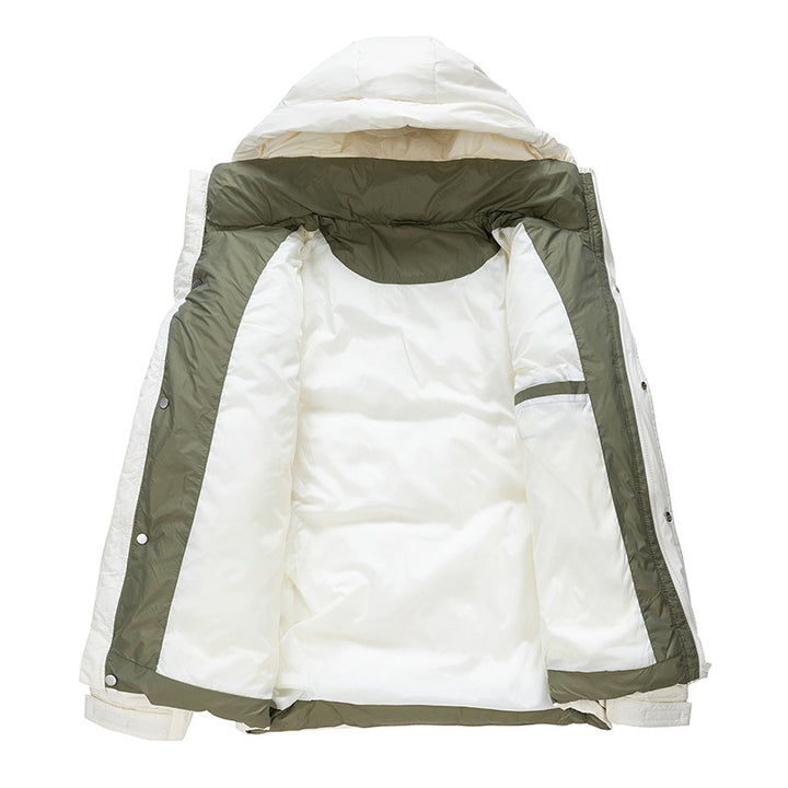 Men's High-Quality Padded Jacket with Adjustable Hood Collar Mune Fashion