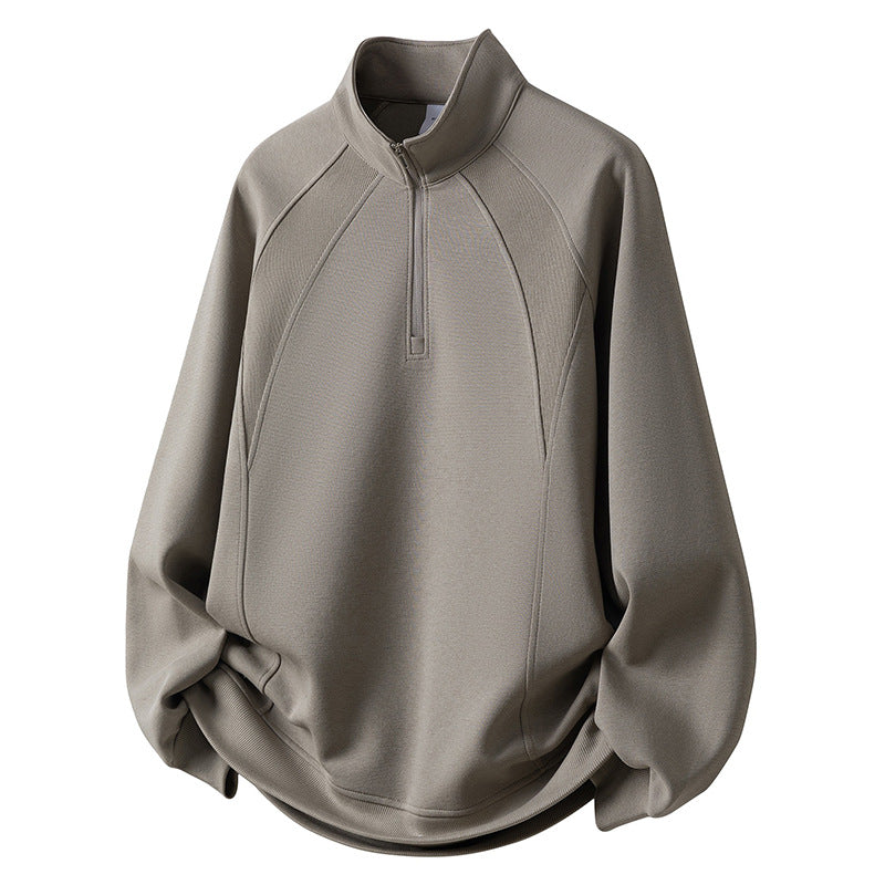Men's Sport Fleece Pullover with Zipper Mune Fashion