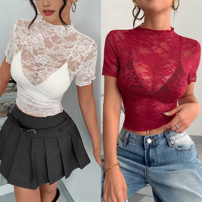 Women’s high-waisted pleated mini skirt with decorative belt and flared pleated hem Mune Fashion
