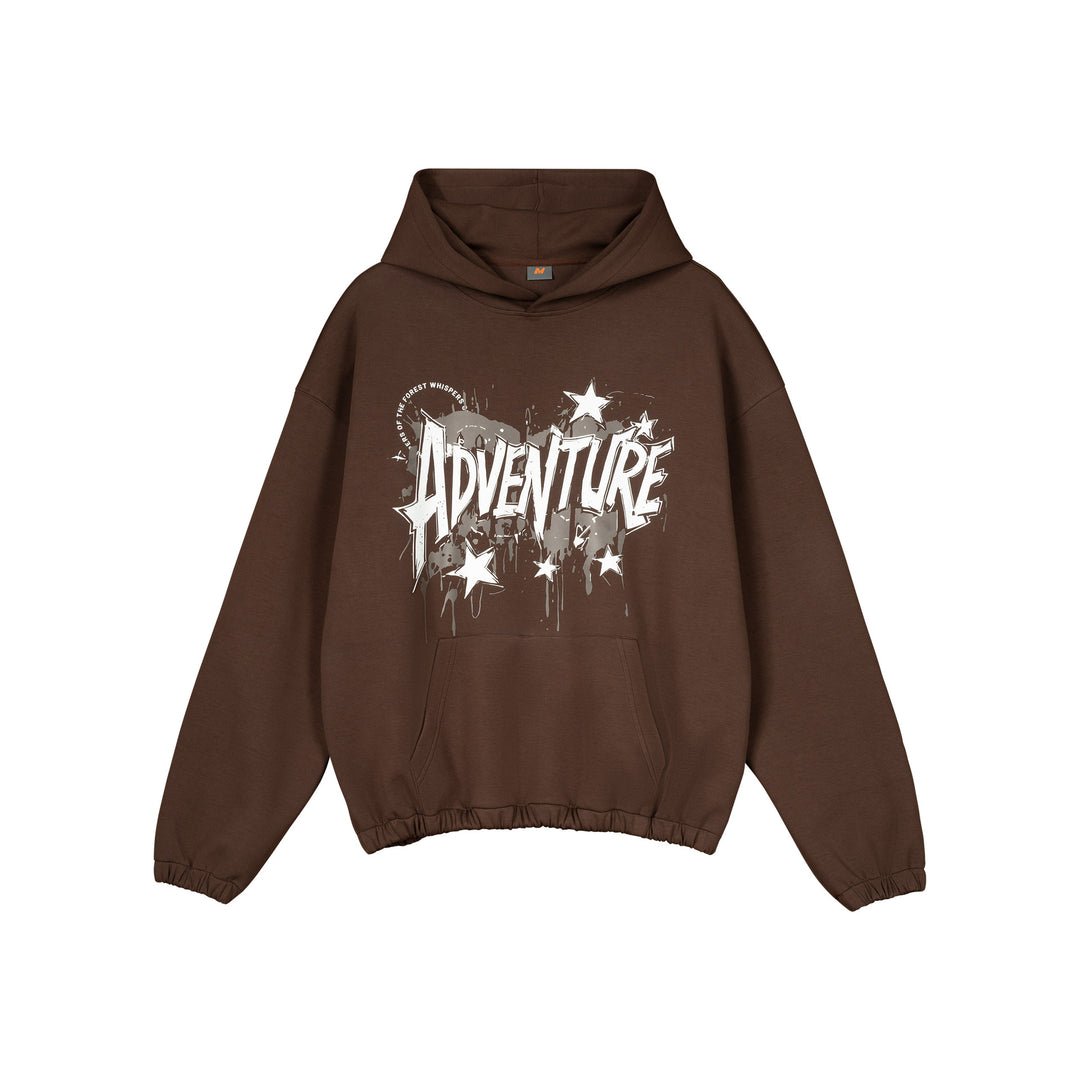 Unisex Oversized Hoodie with large graphic print, kangaroo pocket and elastic hem Mune Fashion