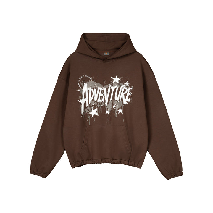 Unisex Oversized Hoodie with large graphic print, kangaroo pocket and elastic hem Mune Fashion