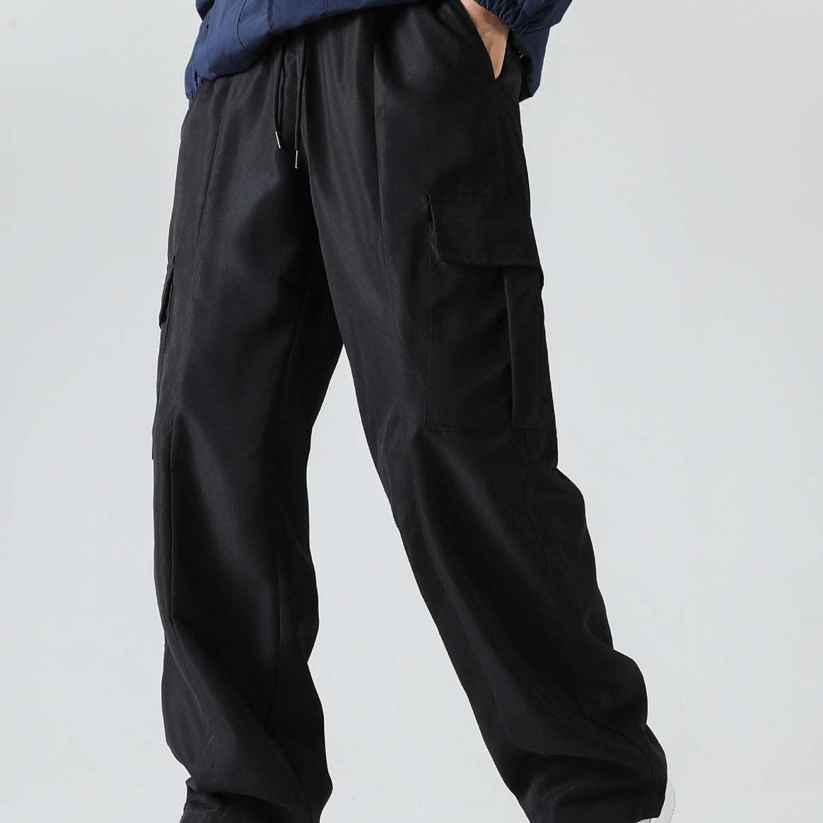 Men's Tapered Cargo Jogging Pants with Flat Drawstring, Multiple Pockets & Narrow Ankle Hem Mune Fashion