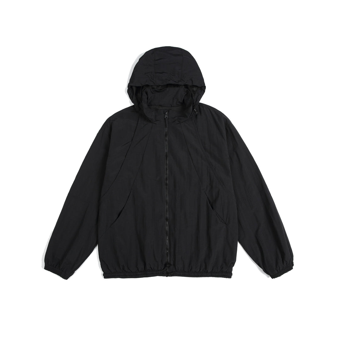 Unisex Lightweight Hooded Jacket in Oversize Parka Style with Drawstring Waist Mune Fashion