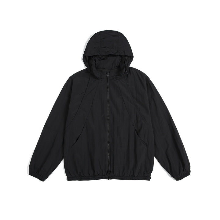 Unisex Lightweight Hooded Jacket in Oversize Parka Style with Drawstring Waist Mune Fashion