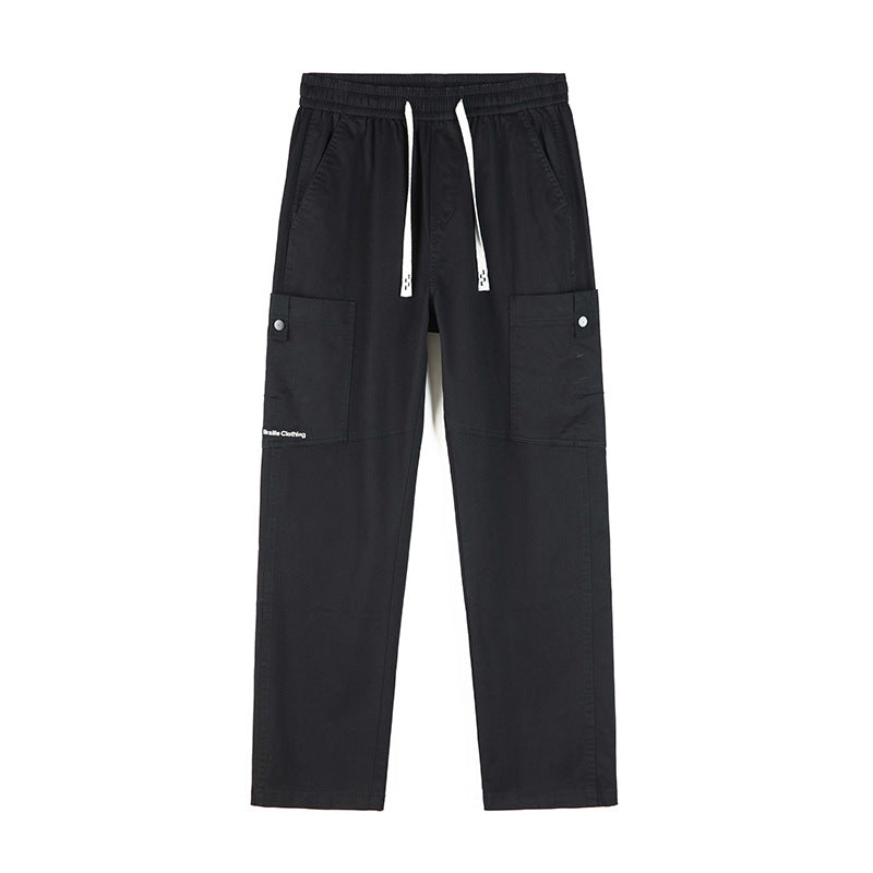 Men's Wide Cargo Pants with Thermal Lining, Drawstring Waist & Utility Pockets Mune Fashion