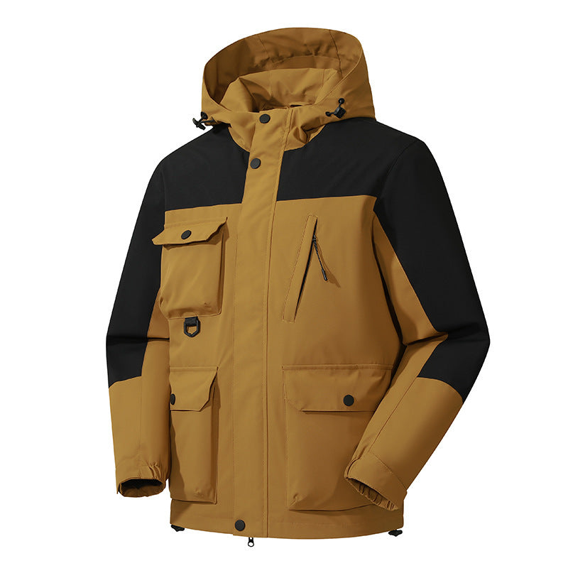 Men's technical outdoor parka with hood, water-repellent shell and multiple pockets Mune Fashion
