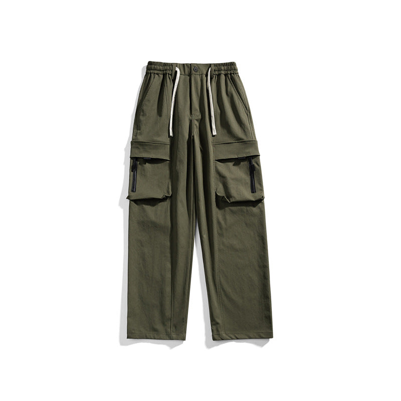 Herren Cargohose im Relaxed-Fit mit elastischem Tunnelzugbund und multifunktionalen Klapp- sowie Reißverschlusstaschen Mune Fashion