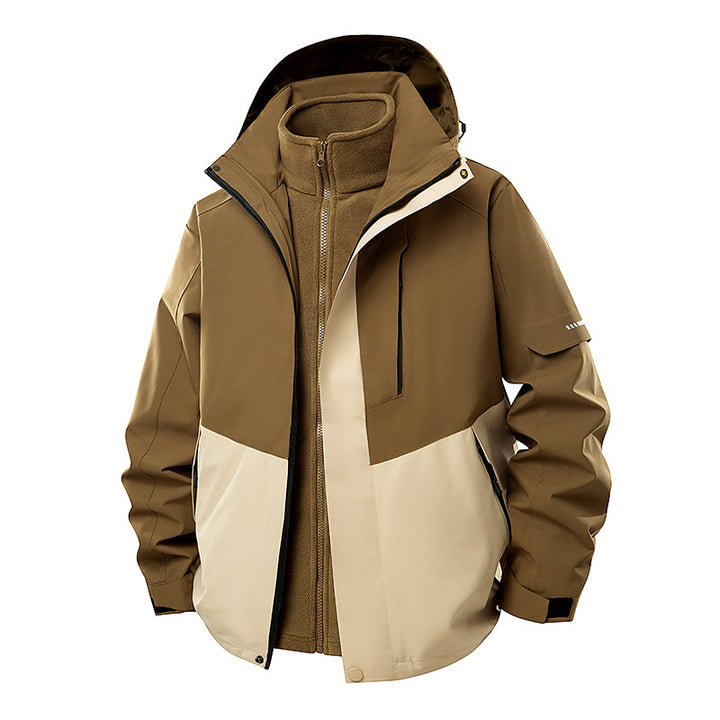 Women's double-layer softshell parka with removable fleece inner jacket Mune Fashion