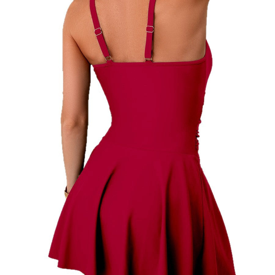 Women's tankini with fitted skirt and sporty top Mune Fashion