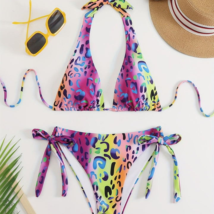 Ladies triangle bikini with playful bows Mune Fashion