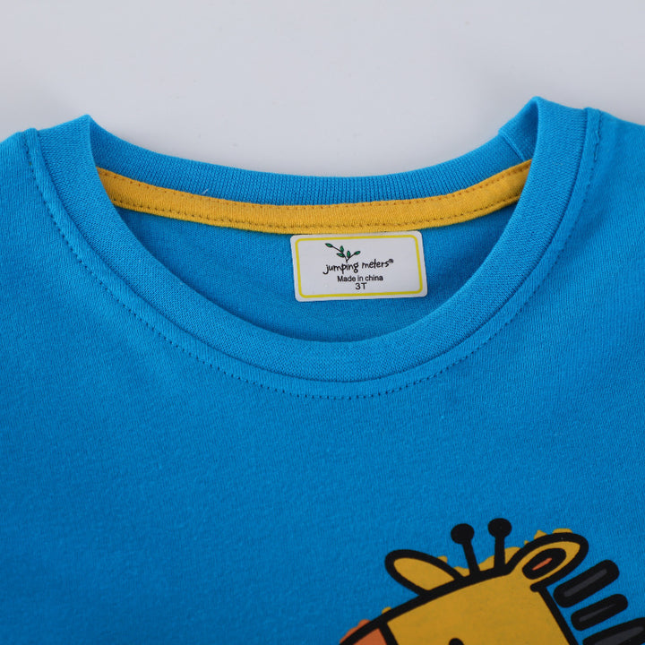 Children's Long Sleeve Shirt with Colorful Animal Design Mune Fashion