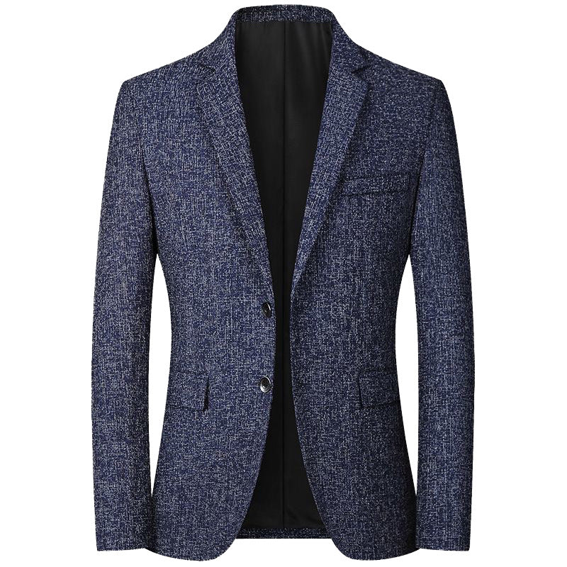 Men's Tweed Blazer Slim Fit with Notched Lapel Mune Fashion