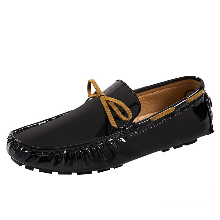 Men's suede moccasins with soft plush lining, decorative tassel, and textured rubber outsole Mune Fashion