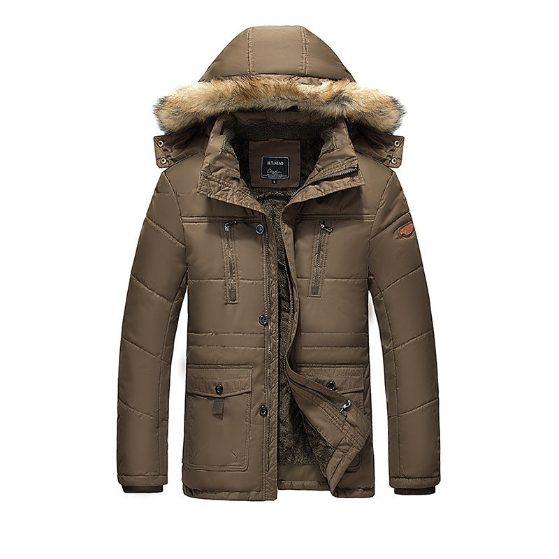 Men's urban thermal parka with warming teddy lining, faux fur hood, and multiple pockets Mune Fashion