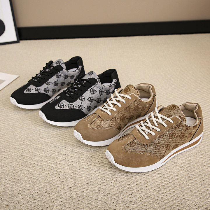 Ladies' lightweight jacquard casual sneakers with padded comfort insole Mune Fashion