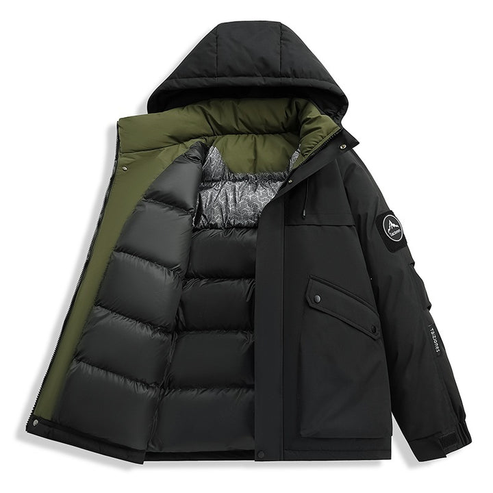 Men's Weatherproof Functional Parka with Thermal Lining, Hood & Utility Pockets Mune Fashion