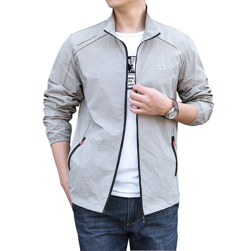 Men's Lightweight Sports Jacket with Practical Zipper Mune Fashion