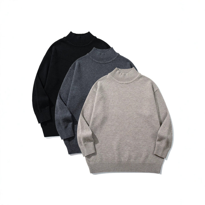 Unisex Oversize-Troyer-Pullover with short standing collar and wide ribbed cuffs Mune Fashion