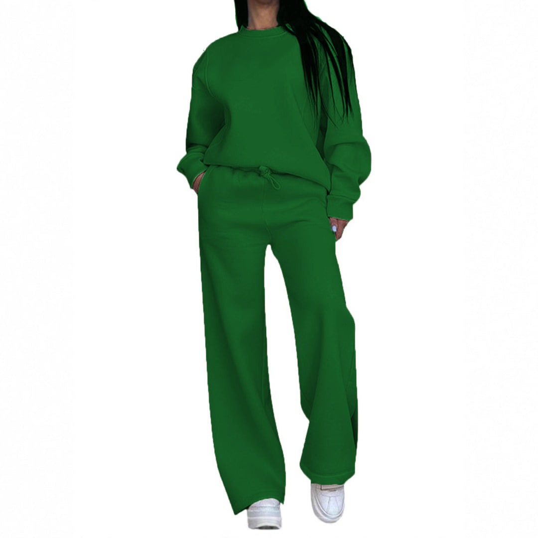 Women's casual oversized sweatshirt and wide jogging pants set Mune Fashion