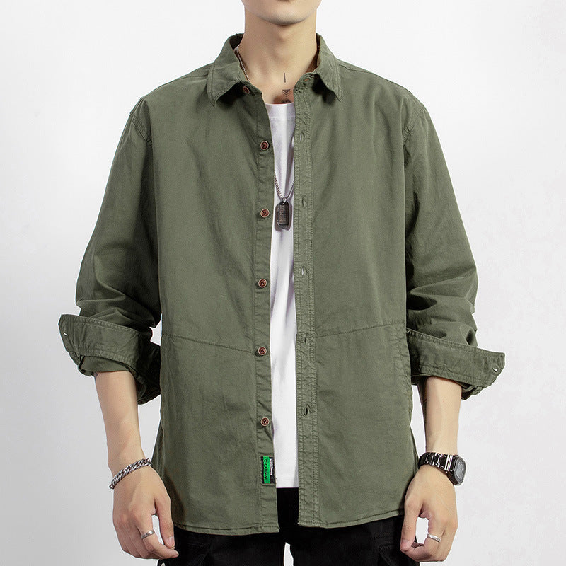 Men's Lightweight Cotton Field Shirt in Utility Design with Relaxed Fit Mune Fashion