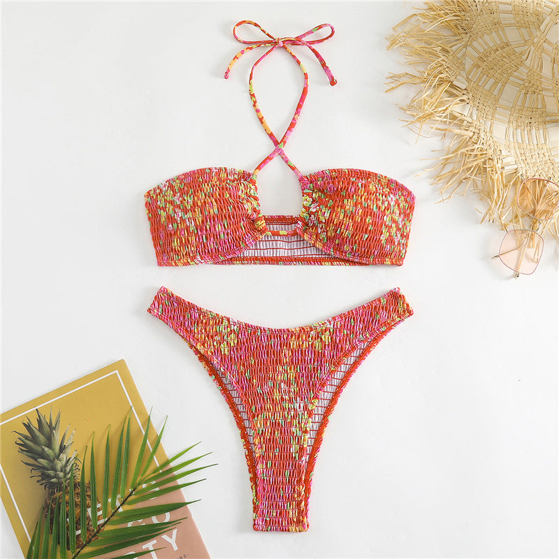 Women’s bikini set with cheerful wrap design and elastic waistband Mune Fashion