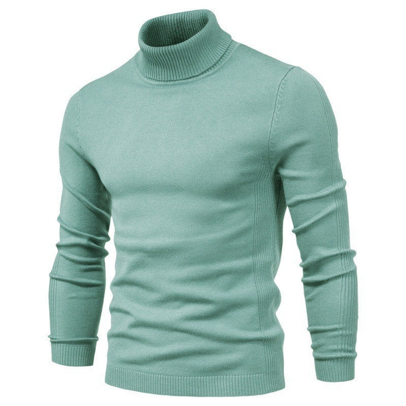 Men's Fashionable Turtleneck Sweater Made Of Fine Merino Wool Mune