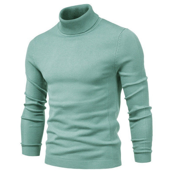 Men's Fashionable Turtleneck Sweater Made Of Fine Merino Wool Mune