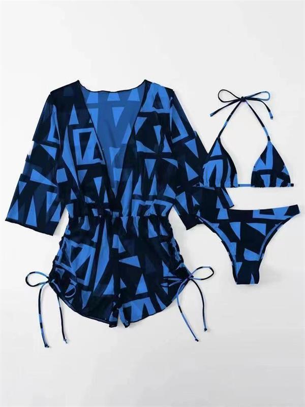 Women's bathing set with transparent kimono and stylish bikini Mune Fashion