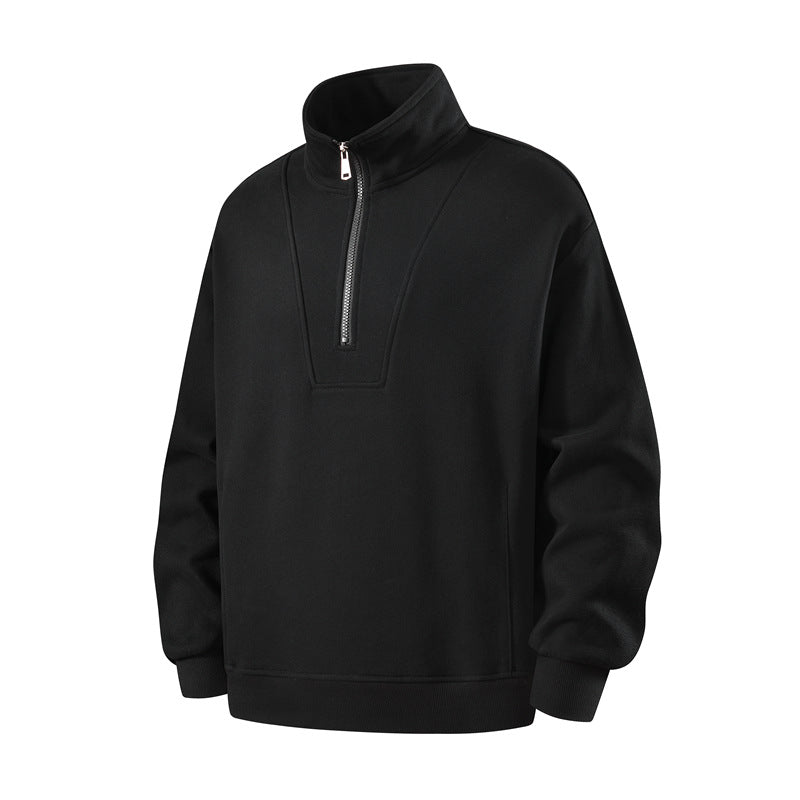 Men's Sporty Stand-Up Collar Sweat Jacket