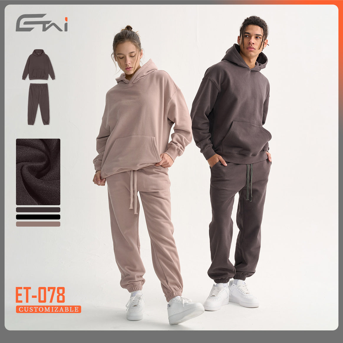 Unisex Oversize Cotton Hoodie with Drop Shoulder and Kangaroo Pocket Mune Fashion