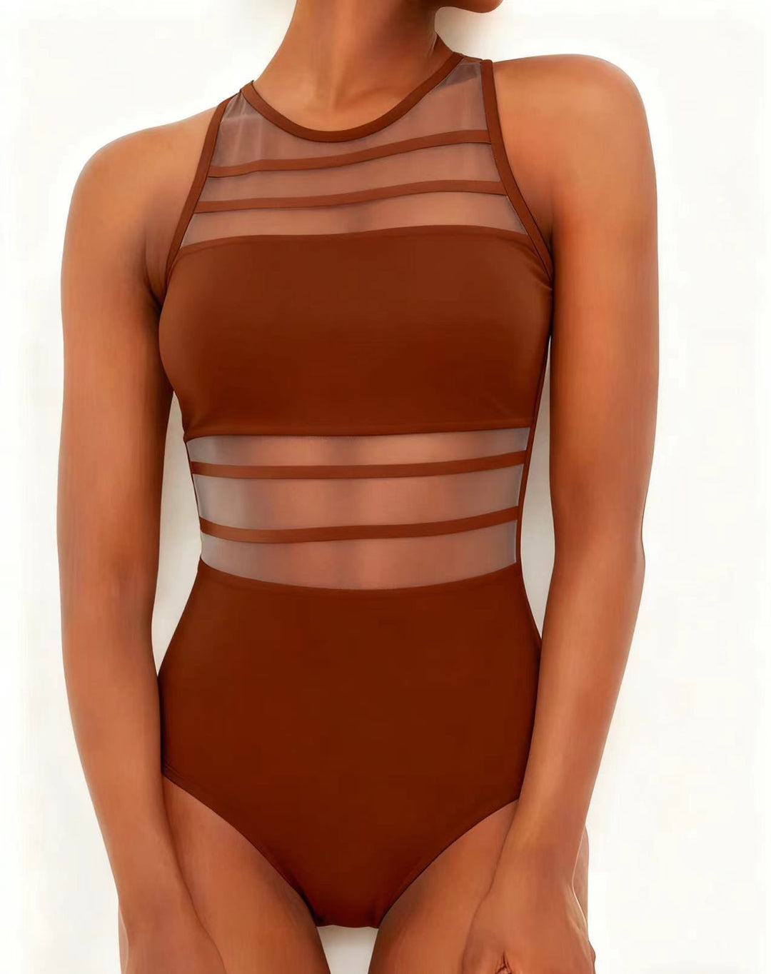 Women’s sporty bodysuit with transparent inserts Mune Fashion