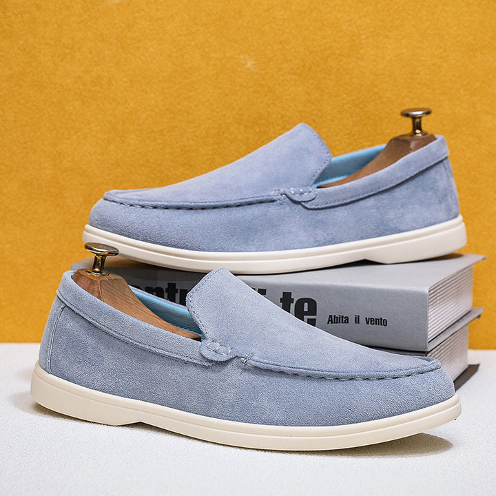 Men's Comfortable Moccasins Made of Suede