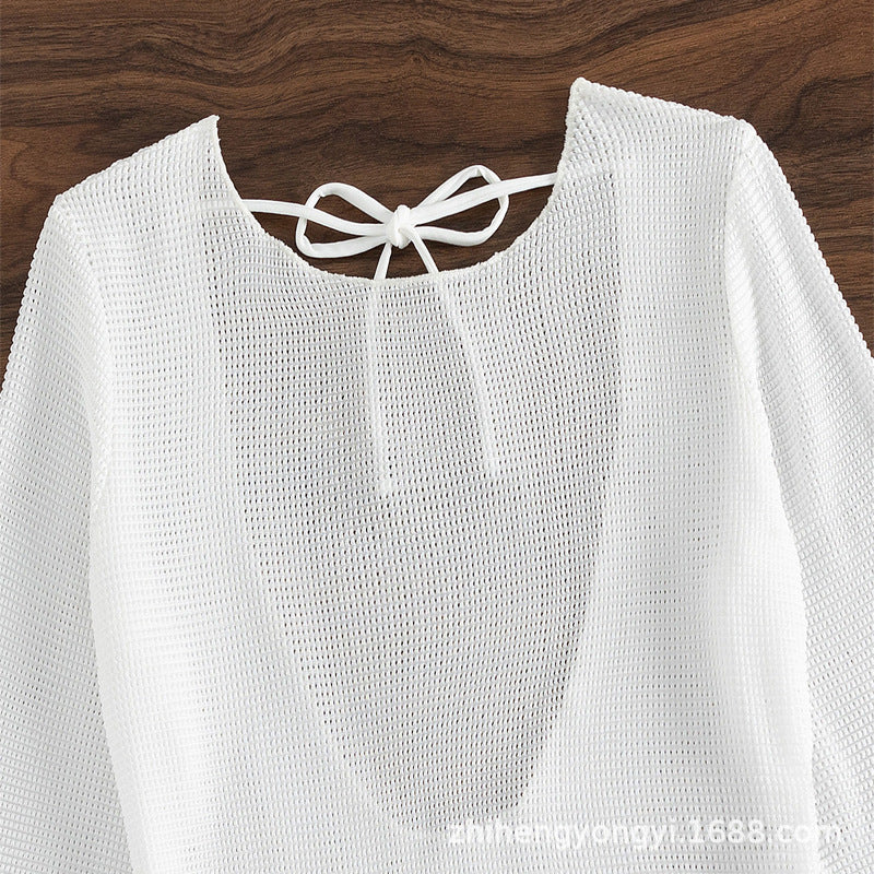 Women's beach dress with elegant ruffle details Mune Fashion