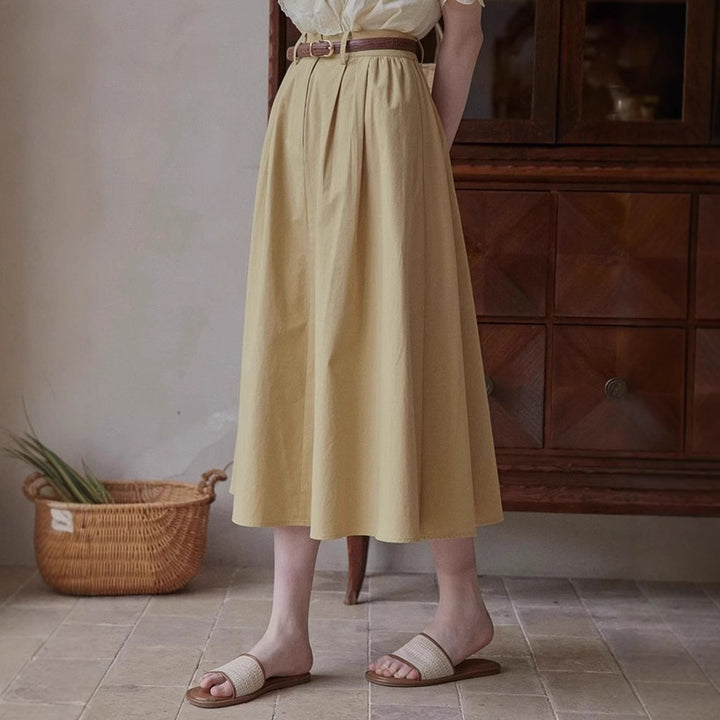 Women Long, airy skirt with high waistband Mune Fashion