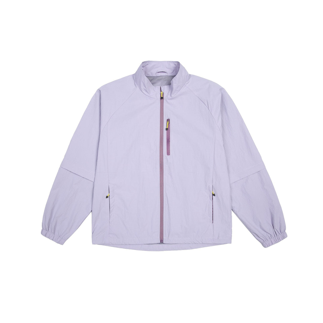 Men's lightweight ripstop overlay jacket with stand-up collar, chest pocket, and elastic cuffs Mune Fashion