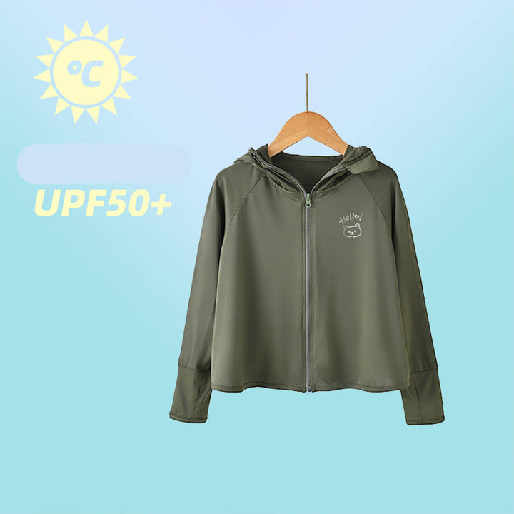 Women’s Sporty UV Protection Jacket with Hoodie Mune Fashion