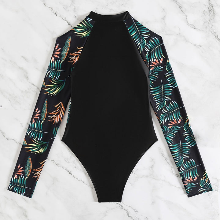 Women's Long Sleeve Neoprene Swimsuit Mune Fashion