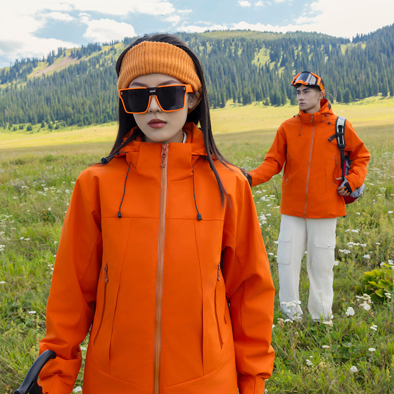 Men's two-layer softshell outdoor jacket with removable fleece inner layer, wind and water repellent Mune Fashion