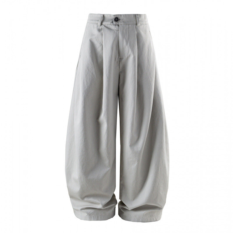 Women's Wide High-Waist Pleated Balloon Pants Mune Fashion