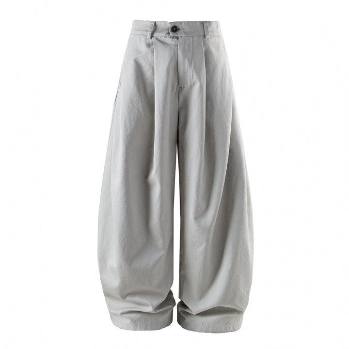 Women's Wide High-Waist Pleated Balloon Pants Mune Fashion