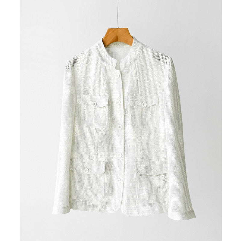Women’s Fashionable Boucle Jacket with Practical Pockets Mune Fashion