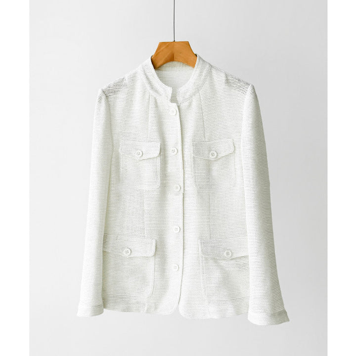 Women’s Fashionable Boucle Jacket with Practical Pockets Mune Fashion