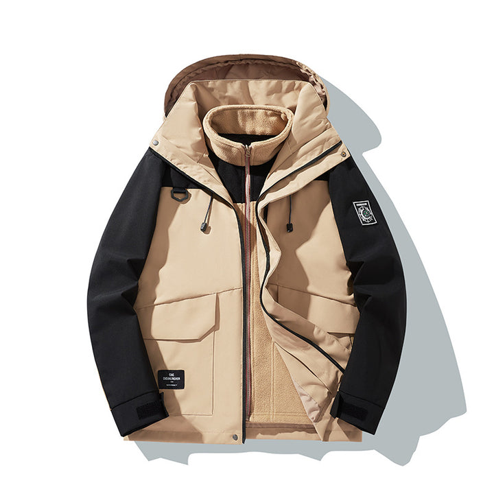 Men's Waterproof Outdoor Jacket with Hood Mune Fashion