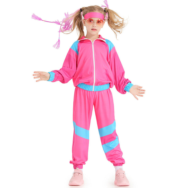 Girls sports suit with colorful accents and elastic details Mune Fashion