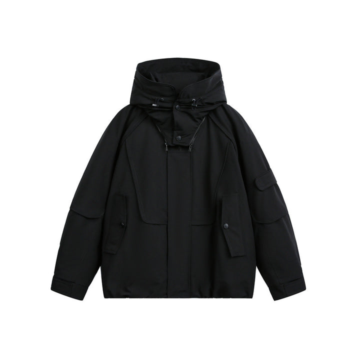 Men's technical outdoor jacket with adjustable hood and utility pockets Mune Fashion